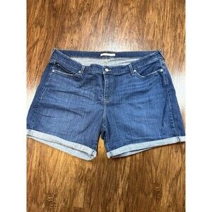 Levi Strauss & Co. Jean Shorts Women’s 24W Plus Size Mid Length Roll Cuff
